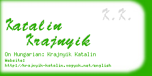 katalin krajnyik business card